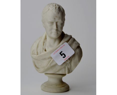 5&frac12;" W.H. GOSS PARIAN WARE BUST ORNAMENT - SIR WALTER SCOTT