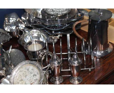 LARGE LOT OF SILVER PLATED WARE
including hotelware, flatware, etc 