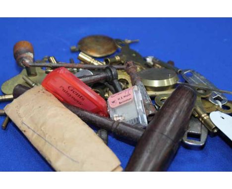 LOT OF WATCH AND CLOCK KEYS
together with a pendulum
