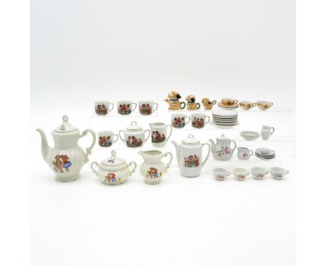 Including tea service in the form of a dog, tallest is 22 cm.