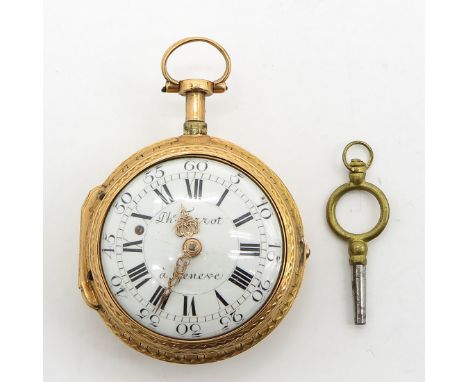 With 18KG outer case, repeater, enamel portrait on back, 44 mm. in diameter, 90 gram.