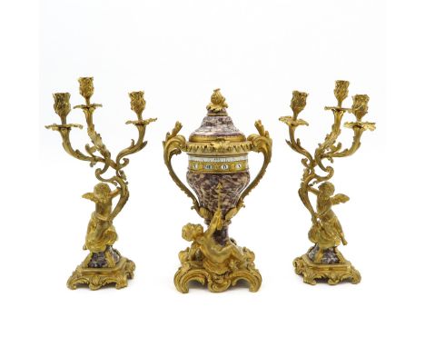 Beautiful Cadran clock, 47 cm. tall.