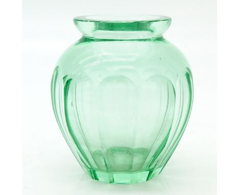 Light green crystal, 45 cm. tall.