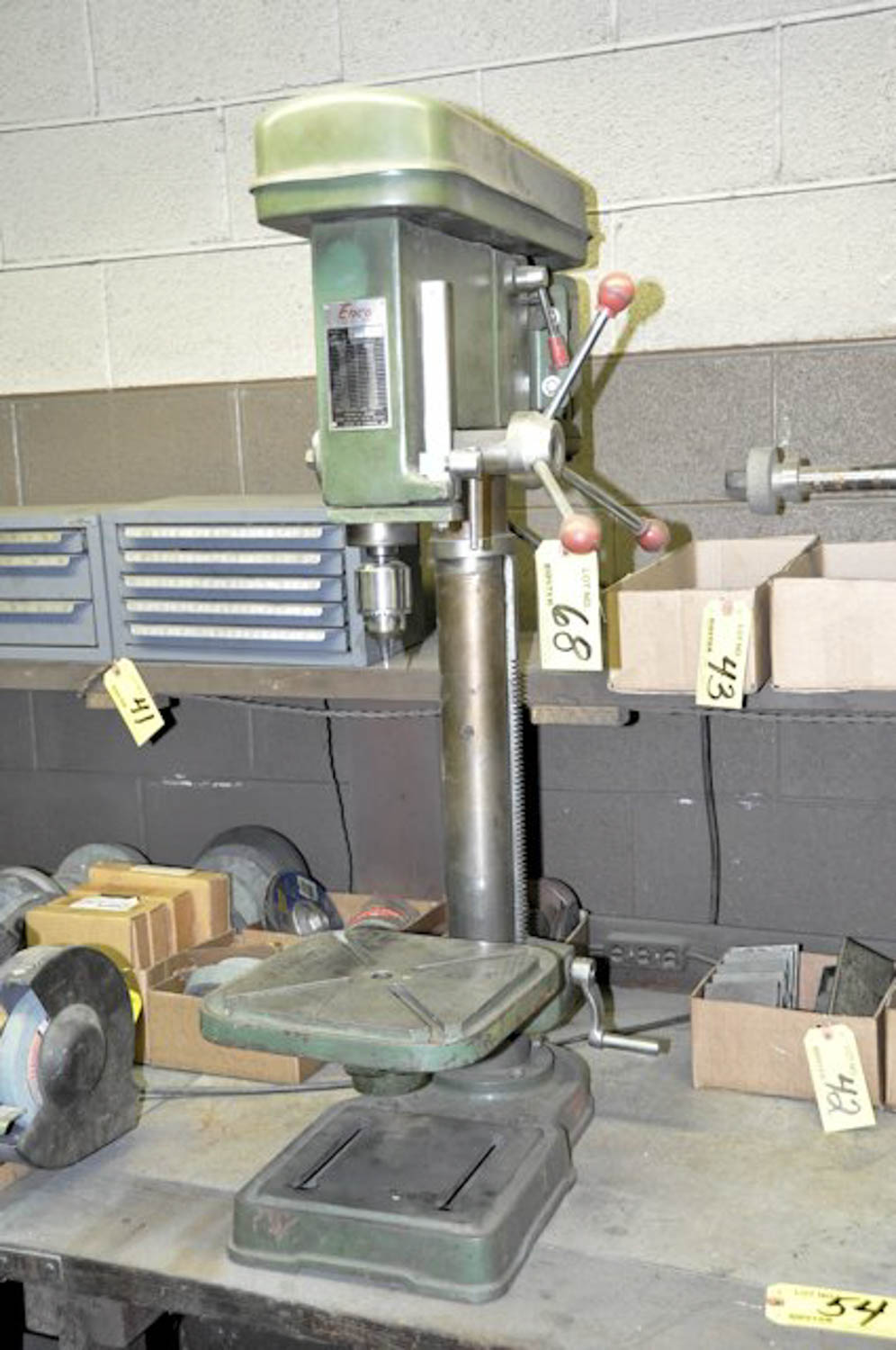 ENCO MDL. 40030 17'' BENCH TOP DRILL PRESS, WITH 1/2'' CHUCK, 10'' X 10