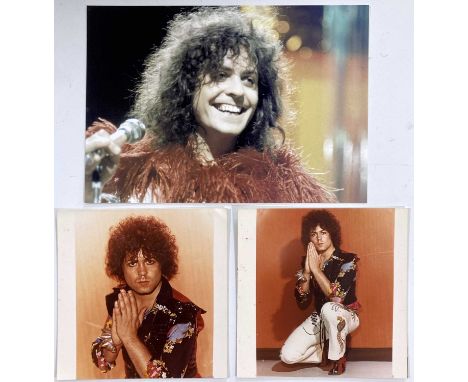 Two original vintage photographs depicting Marc Bolan as taken by Harry Goodwin. Each to measure 5 x 5". From Harry Goodwin's