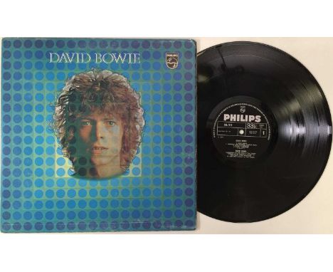 DAVID BOWIE - S/T LP (UK STEREO OG - PHILIPS SBL.7912). A superb copy of David Bowie's self-titled 1969 debut LP (SBL.7912, 1