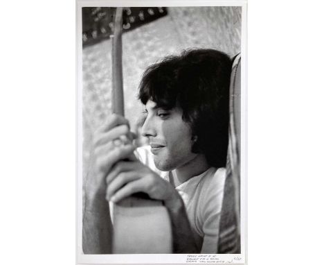 A limited-edition photo print from an edition of 25, 20 x 16". Depicts a close up of Freddie Mercury in his flat in Addison G