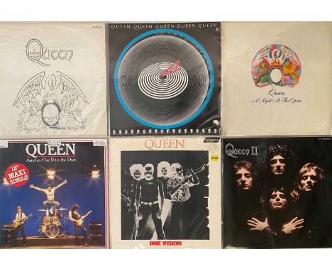 QUEEN - LP/12" COLLECTION (OVERSEAS/PRIVATE PRESSINGS). Cracking fan collection of 19 x LPs/12" from Queen comprising of scar