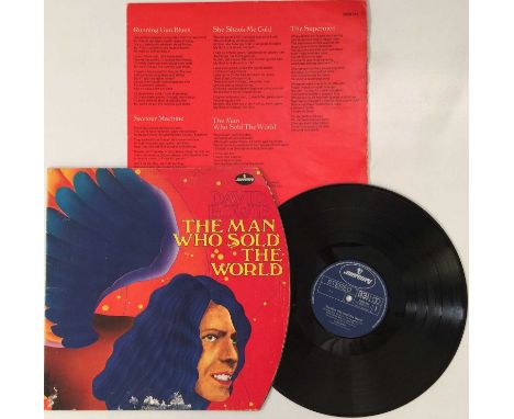 DAVID BOWIE - THE MAN WHO SOLD THE WORLD LP - GERMAN 1972 (6338 041D). A sparsely seen copy of David Bowie - The Man Who Sold