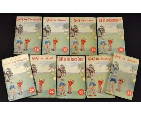 Browning Robert H.K (8) - County Golf Club hand book guides - publ'd by The Golf Clubs Assoc (G.W. May Ltd) London to incl Go