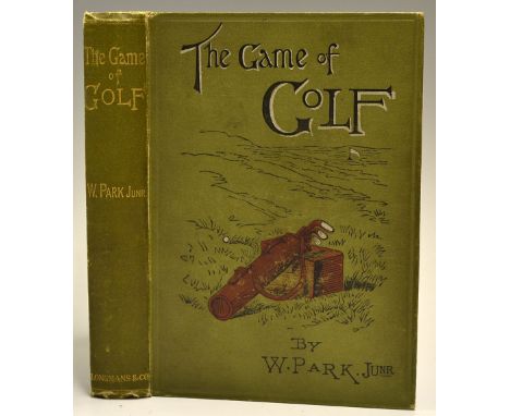 Park, W. Junr -'The Game of Golf' 1st ed 1896¸ publ'd by Longmans Green and Co London  original decorative pictorial cloth bo