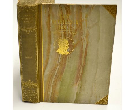 Sutphen, Van Tassel - "The Nineteenth Hole, Being Tales of the Fair Green" 1st edition 1901 second series published Harper an