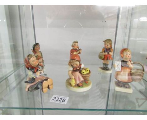 6 Goebel Hummel figurines.
