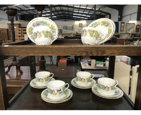 A Royal Worcester Vine Harvest tea set