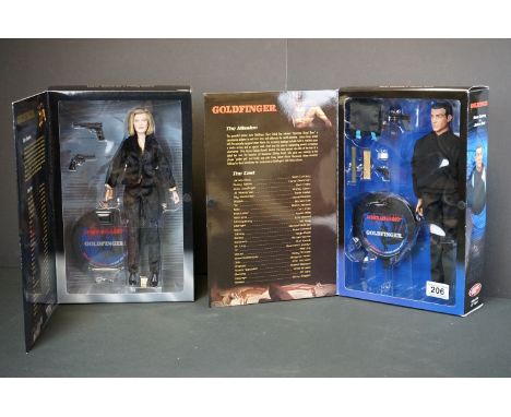 Two boxed Sideshow Collectibles James Bond 007 ' Goldfinger ' 12" figures to include 7705 - 77003 Sean Connery as Bond and 77