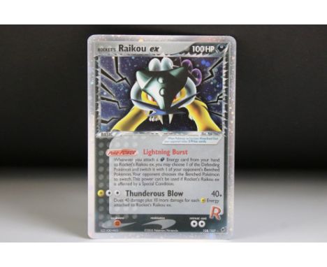 Pokémon Trading Cards - Pokemon EX Deoxys Secret Rare Rocket's Raikou EX 108/107 card, ex 