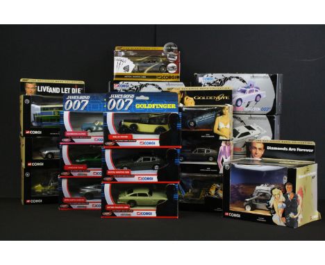 20 Boxed Corgi James Bond 007 diecast models to include 6 x James Bond Collection model &amp; figure sets (65001, 04201, 6540