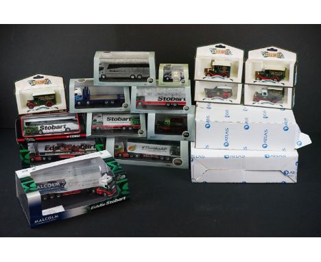 15 Boxed / cased Eddie Stobart diecast models to include 9 x Oxford Diecast (VOL02FR, SHL01FR, 76SHL02HB, 76SP001, 76SHL06WF,