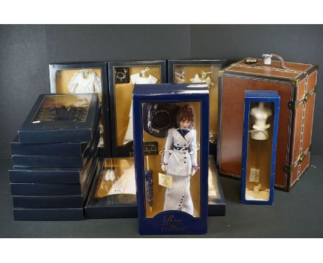 Collection of boxed Franklin Mint Titanic Rose accessories to include Vinyl Portrait Rose doll, Mannequin, wardrobe and 12 x 