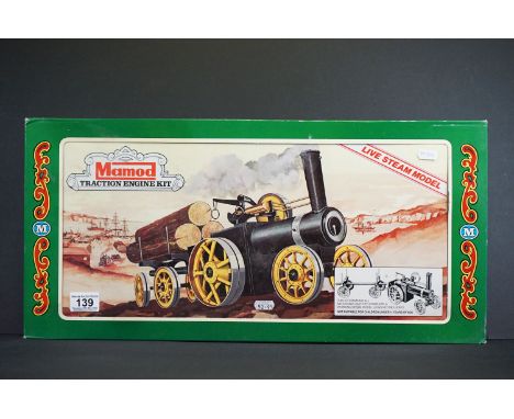 Boxed Mamod Traction Engine Kit live steam model, complete and unused with instructions 