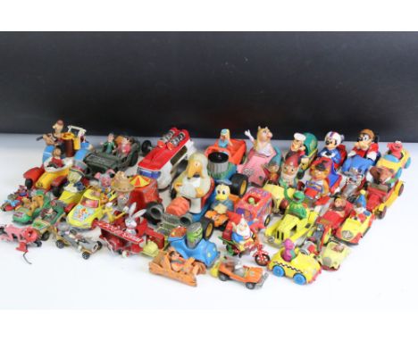 Around 50 TV related play worn diecast / plastic models, mostly Corgi examples, featuring Corgi Comics Popeye Paddle-Wagon, C