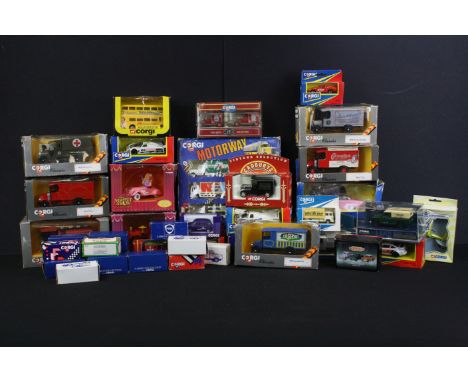 40 Boxed Corgi diecast models to include Thunderbirds CC00601 Fab 1 (damaged box), 2 x The Muppet Show (CC06603, CC06604), Co