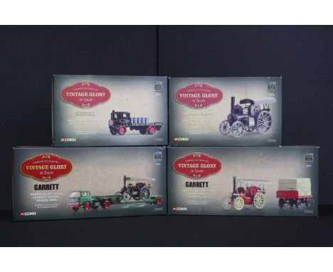 Four boxed ltd edn Corgi Vintage Glory of Steam diecast models to include 80307 Garrett Anker Valley, 22402 Garrett Princess 