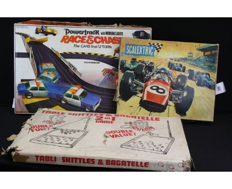 Two slot car sets to include boxed Scalextric Sports 31 Set (near complete with slot cars) &amp; boxed Matchbox Powertrack Ra