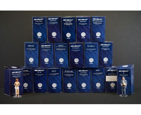 20 Boxed Corgi James Bond Icon metal figures to include Honey Rider, M, Drax, Odd Job, Mary Goodnight, Zukovsky, etc. Figures