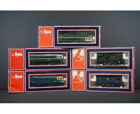 Five boxed Lima OO gauge locomotives to include 2 x 5115W D6506, 20510 MWG 09026, 205108 MWG 3004 and 5114W D6524 