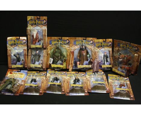 13 Carded Mattel Harry Potter figures to include Harry Potter, Professor Quirrell, Malfoy, Lockhart etc, mainly opened with s
