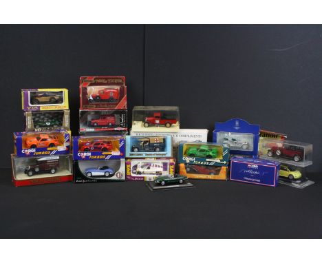 23 Boxed diecast models to include Brumm, Detail Cars, Matchbox, Solido, Corgi, Atlas etc, vg 