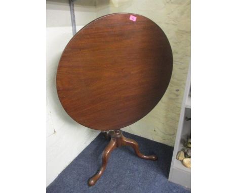 A George III circa 1800 mahogany tripod table 