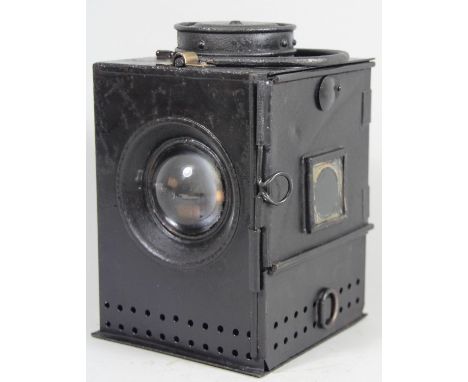 LMS signal lamp with glass funneled burner and reservoir stamped LMS 