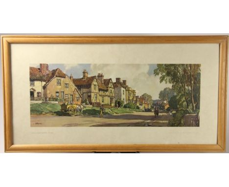 A framed carriage print, Sible Hedingham, Essex- Squirrell 