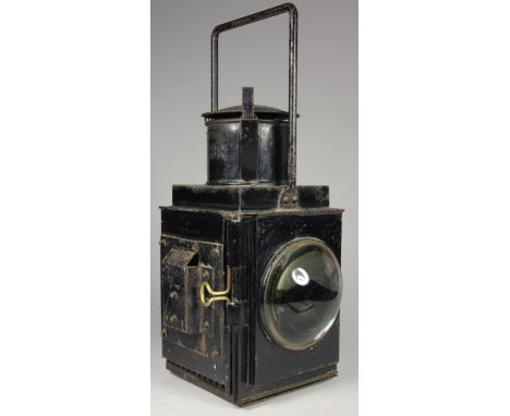 A black B.R. side lamp 