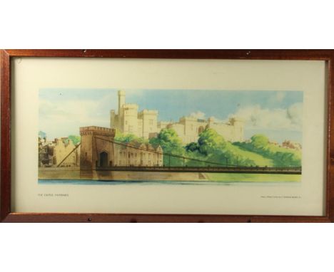 A framed carriage print, The Castle, Inverness- Blake 