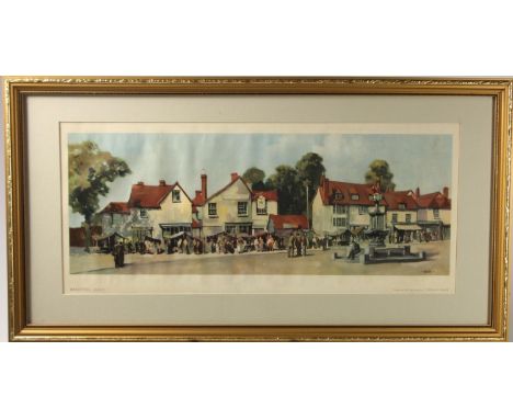 A framed carriage print, Braintree Essex- Blake