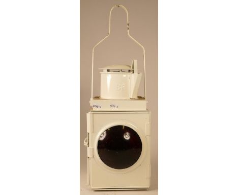 An unused B.R. tail lamp with burner