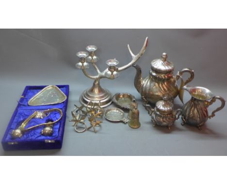 A three piece Worcester Jasperware coronation tea service, together with  Rosenthal and Holkham part coffee/ tea service, Cop