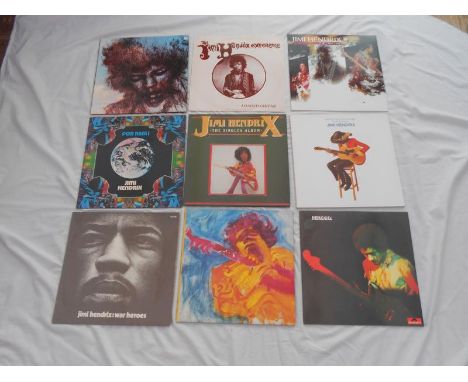 Collection of Jimi Hendrix LPs x 9 All of the vinyl are in excellent to near mint condition The vinyl all have a high glossy 
