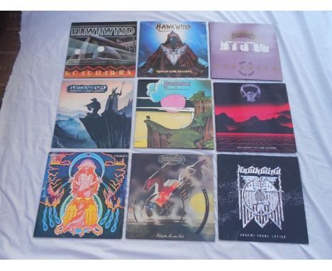 Hawkwind Collection of 9 x LPs Mostly UK and all in lovely condition and EX - NM condition Doremi Fasol Latido German LP UAG 
