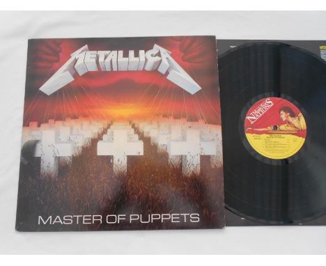 Metallica ? Master of Puppets. UK record LP MFN 60 A-3 and B-3 NM The vinyl is in excellent plus to near mint condition and h