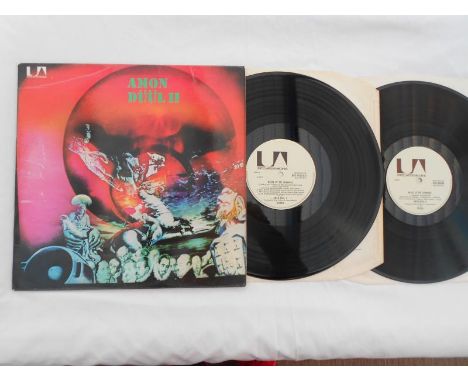 Amon Duul 11 Dance of the Lemmings UK 1 st press record LP UAD 600003/4 A-1U B-1U A-1U &amp; B-1U EX Both vinyls are in excel