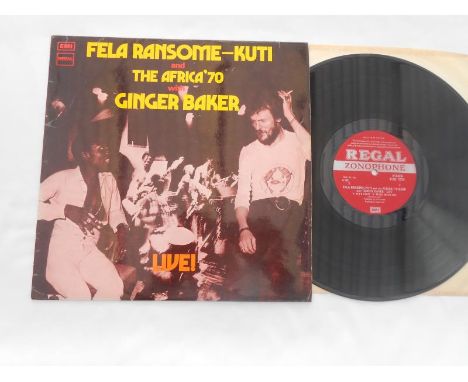 Ginger Baker Fela Ransome-Kuti UK 1st press  LP record SLAZ 1023 YEEX 154-1 and 155-1 VG+ The vinyl is in very good + conditi