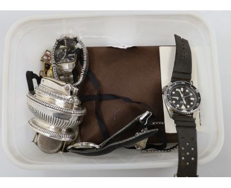 Two lady's steel or steel and gold plated Omega manual wind wrist watches (a.f.) six other assorted watches including gentlem