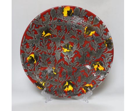 A Poole pottery charger, 41cm diameter