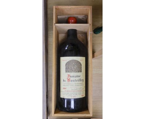A cased five litre bottle of Domaine de Bouteilley, Bordeaux, 1989