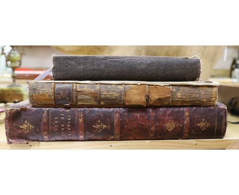 ° ° Southwell, Rev. Henry - The New and Complete Book of Martyrs, ... engraved plates; old leather (distressed), folio. (ca.1