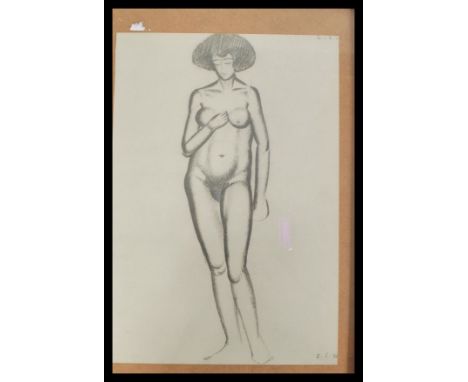 Eric Gill 1882-1940 - Nude from first Nudes London Spearman Ltd 1954. Printed by the Chiswick Press First Edition. Measures 3